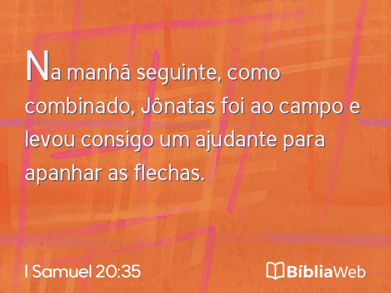 I Samuel 20:35 em imagem para compartilhar