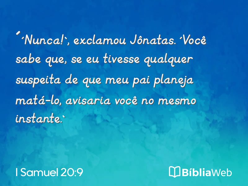 I Samuel 20:9 em imagem para compartilhar