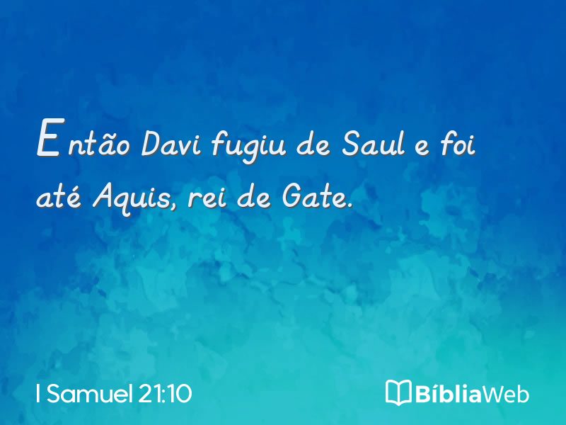 I Samuel 21:10 em imagem para compartilhar