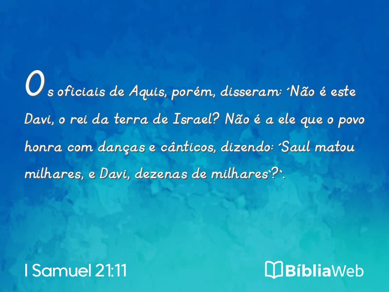 I Samuel 21:11 em imagem para compartilhar