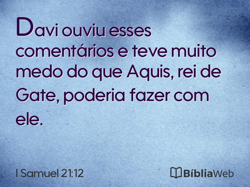 I Samuel 21:12 em imagem para compartilhar