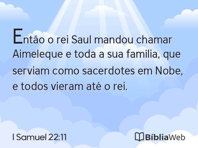 I Samuel 22:11 em imagem para compartilhar