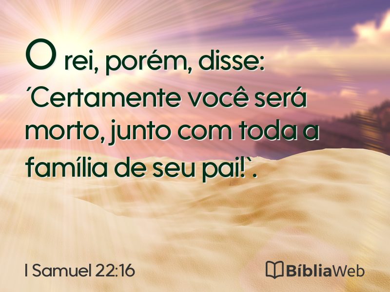 I Samuel 22:16 em imagem para compartilhar