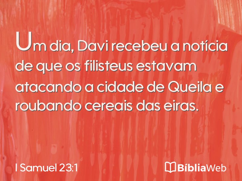 I Samuel 23:1 em imagem para compartilhar