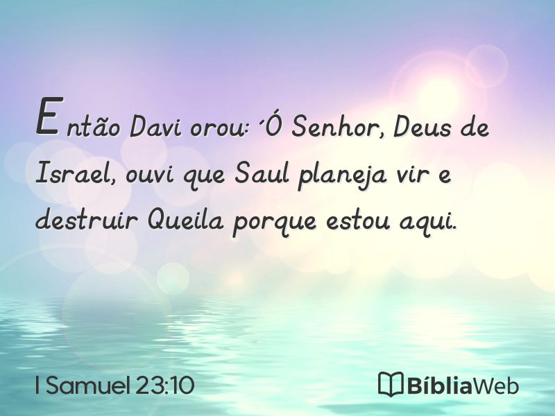 I Samuel 23:10 em imagem para compartilhar