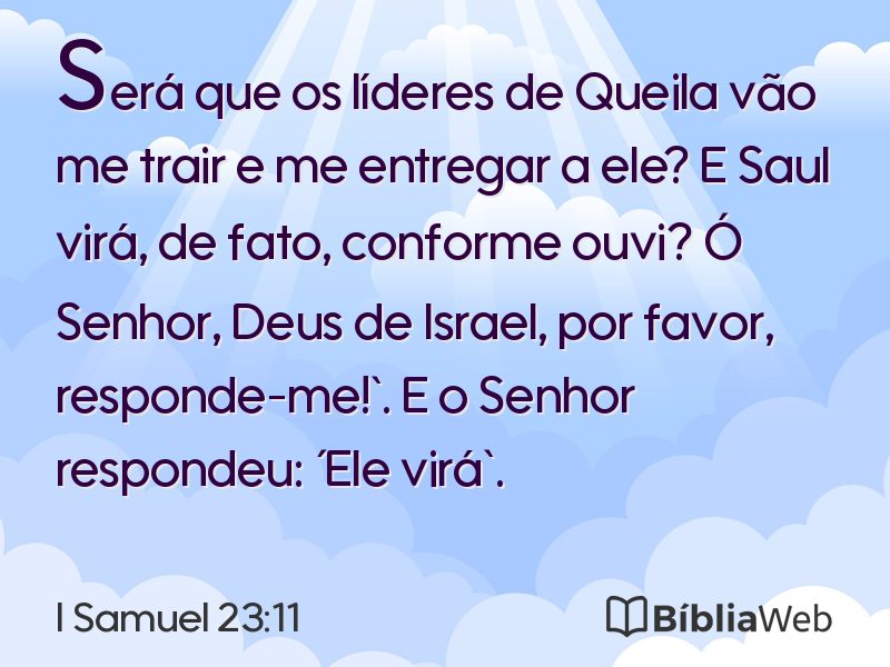 I Samuel 23:11 em imagem para compartilhar