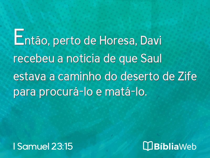 I Samuel 23:15 em imagem para compartilhar