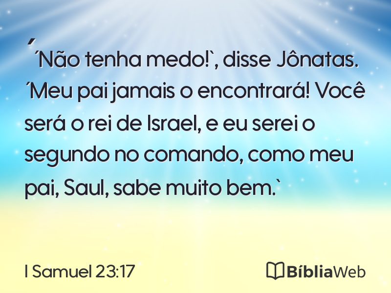 I Samuel 23:17 em imagem para compartilhar