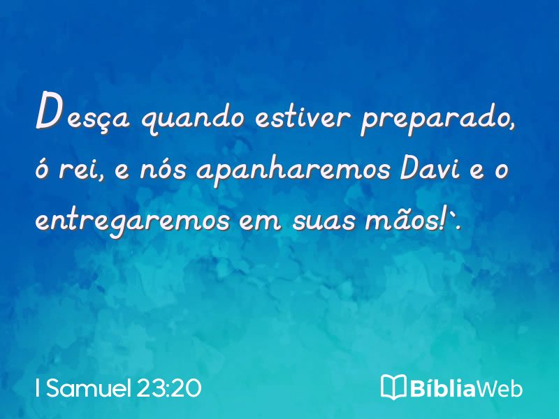 I Samuel 23:20 em imagem para compartilhar