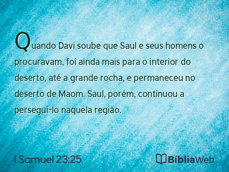 I Samuel 23:25 em imagem para compartilhar