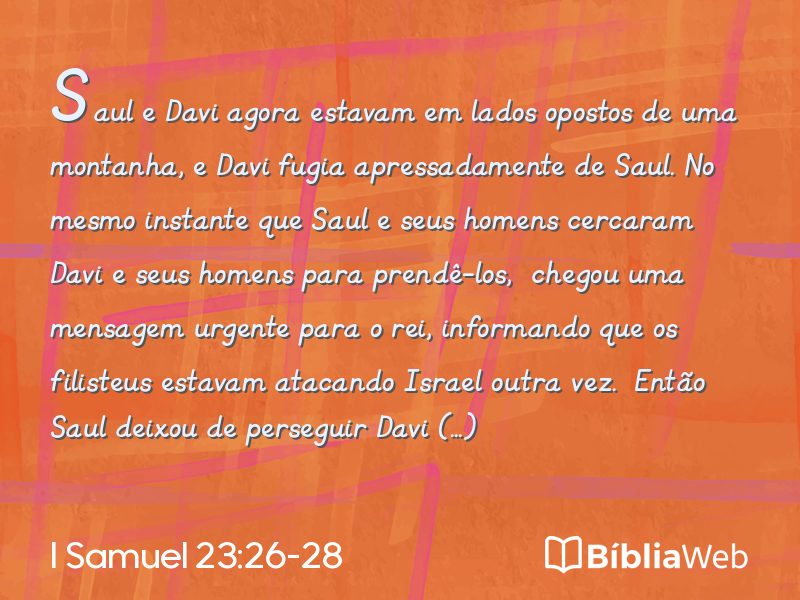 I Samuel 23:26-28 em imagem para compartilhar