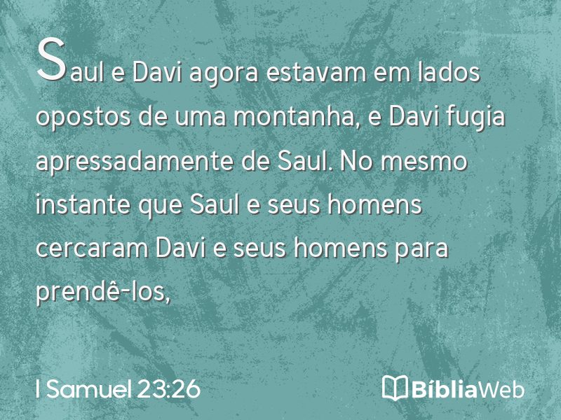 I Samuel 23:26 em imagem para compartilhar