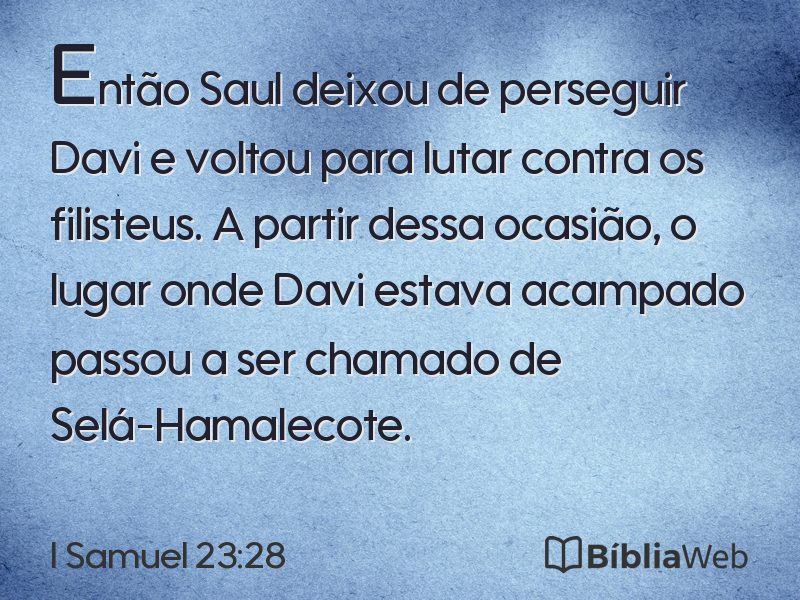I Samuel 23:28 em imagem para compartilhar
