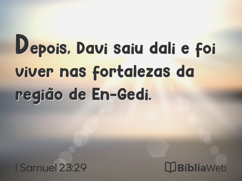 I Samuel 23:29 em imagem para compartilhar