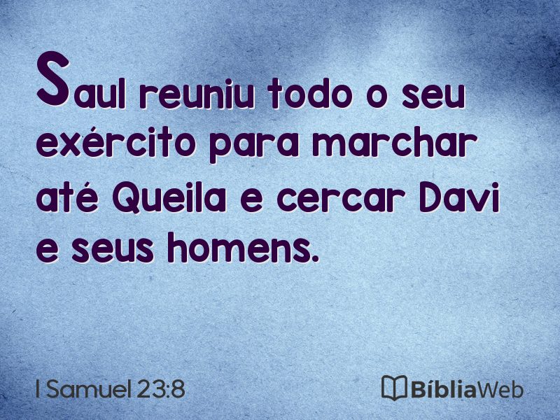 I Samuel 23:8 em imagem para compartilhar