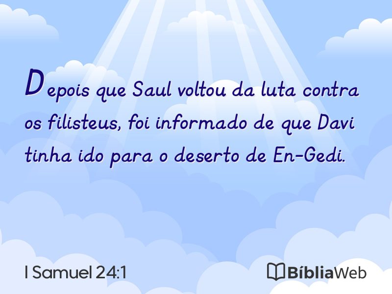 I Samuel 24:1 em imagem para compartilhar