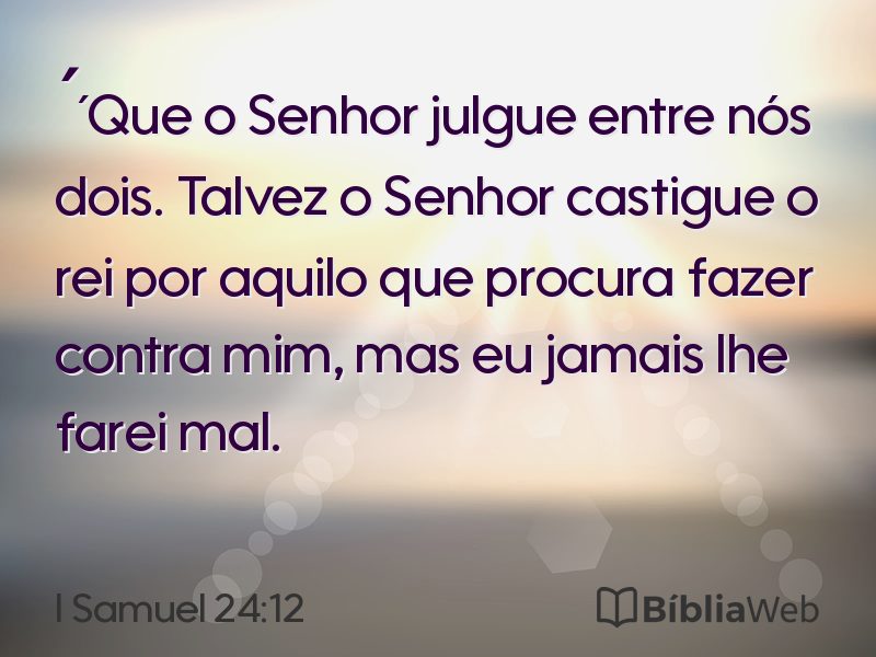 I Samuel 24:12 em imagem para compartilhar
