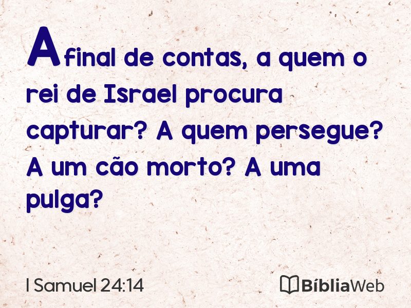 I Samuel 24:14 em imagem para compartilhar