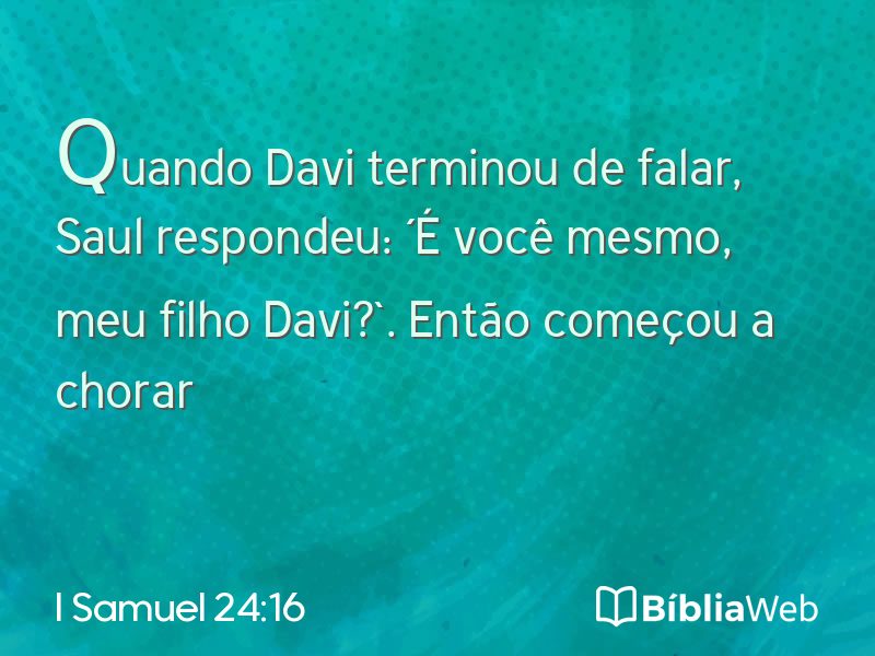I Samuel 24:16 em imagem para compartilhar
