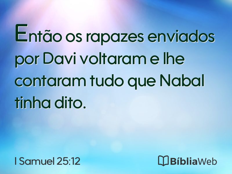 I Samuel 25:12 em imagem para compartilhar