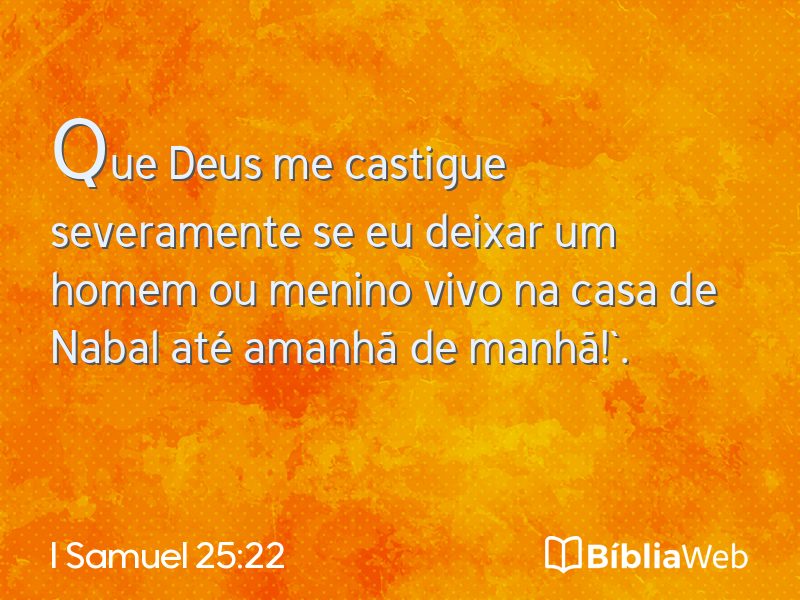 I Samuel 25:22 em imagem para compartilhar