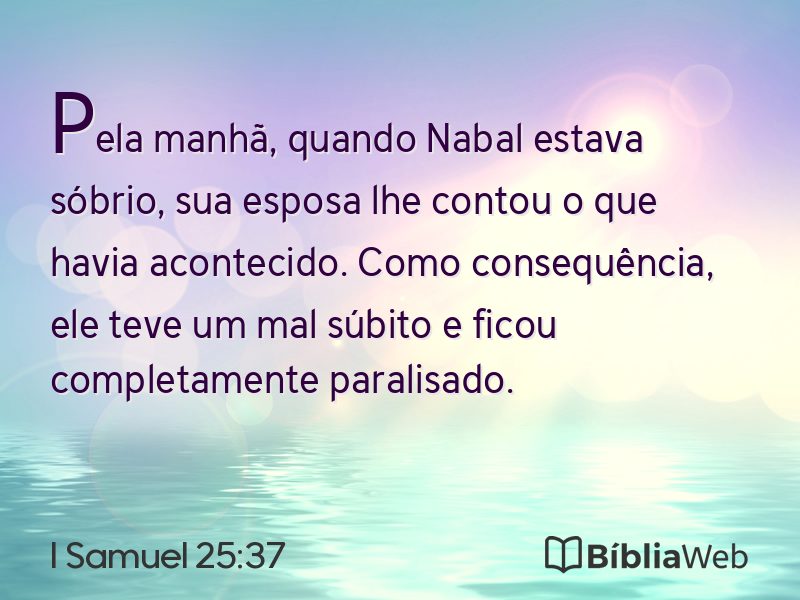 I Samuel 25:37 em imagem para compartilhar