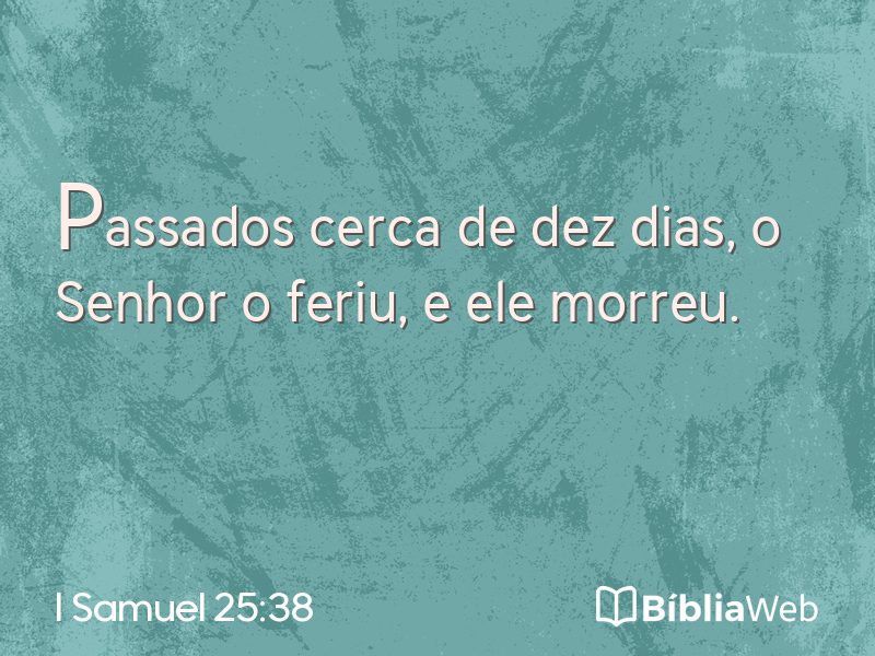 I Samuel 25:38 em imagem para compartilhar
