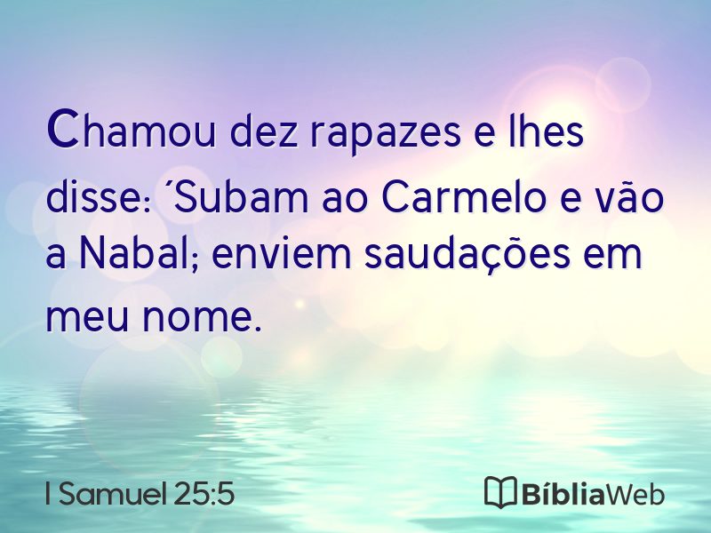 I Samuel 25:5 em imagem para compartilhar