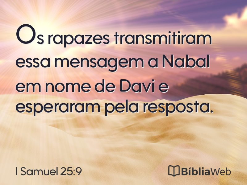 I Samuel 25:9 em imagem para compartilhar