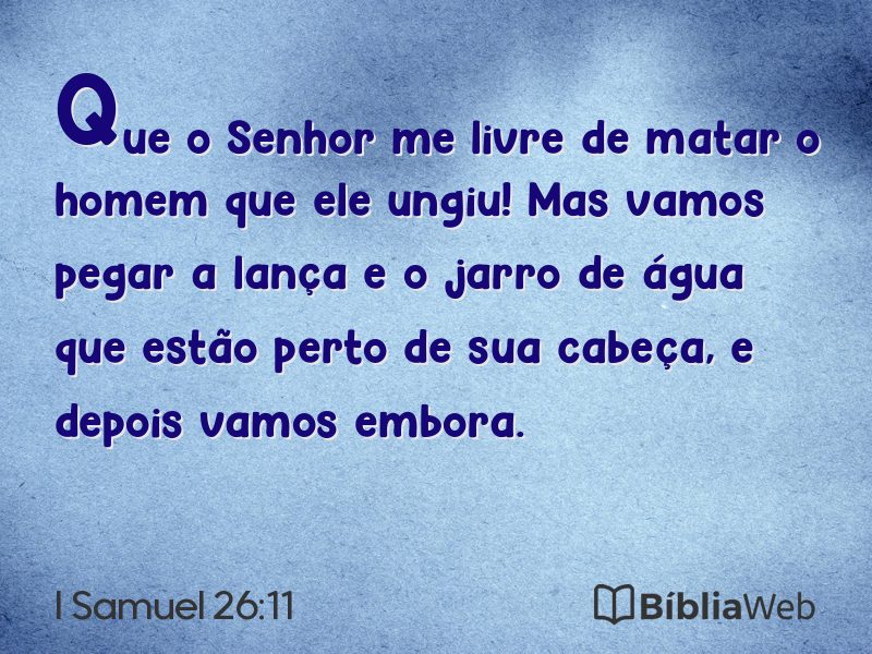 I Samuel 26:11 em imagem para compartilhar