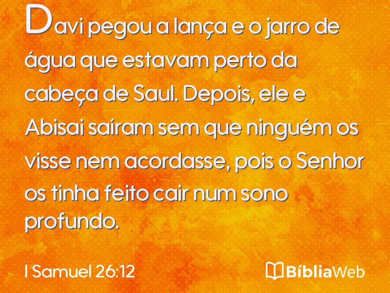 I Samuel 26:12 em imagem para compartilhar
