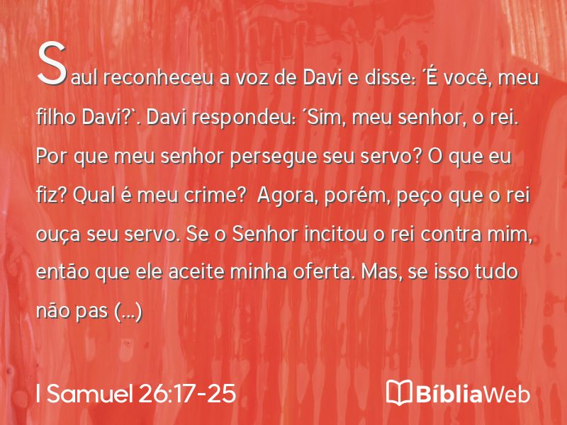 I Samuel 26:17-25 em imagem para compartilhar