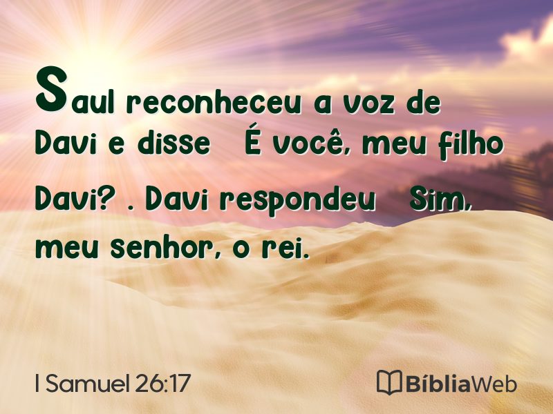 I Samuel 26:17 em imagem para compartilhar