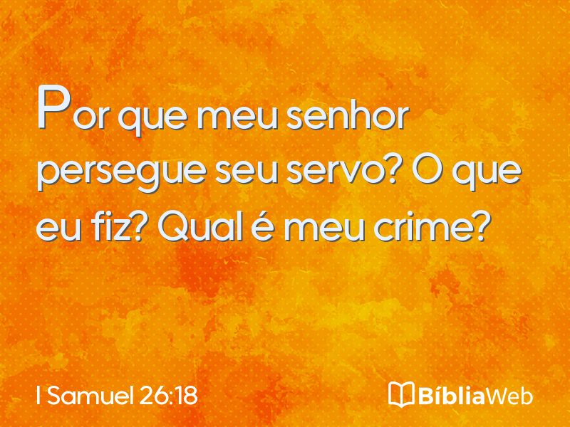 I Samuel 26:18 em imagem para compartilhar
