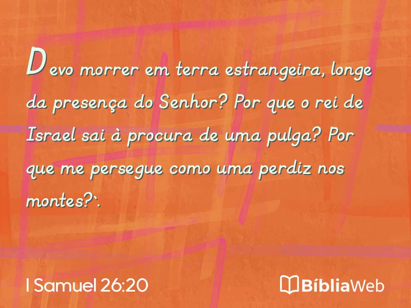 I Samuel 26:20 em imagem para compartilhar