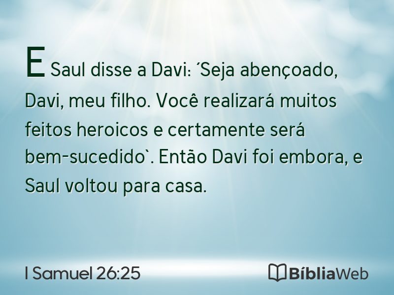 I Samuel 26:25 em imagem para compartilhar