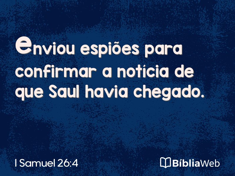 I Samuel 26:4 em imagem para compartilhar