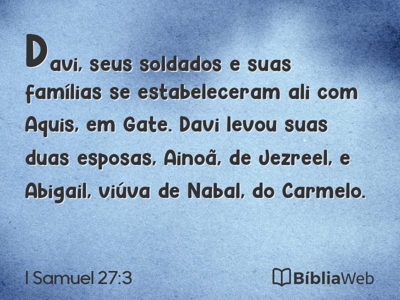I Samuel 27:3 em imagem para compartilhar