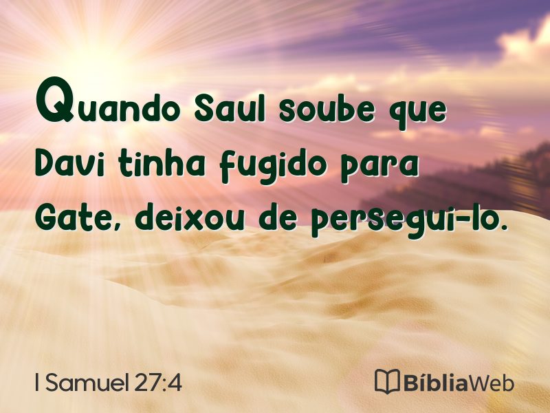 I Samuel 27:4 em imagem para compartilhar