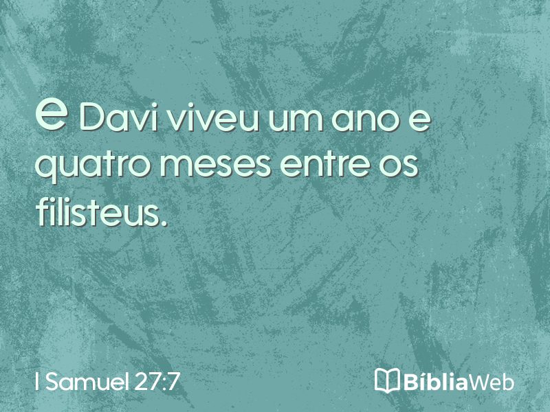 I Samuel 27:7 em imagem para compartilhar
