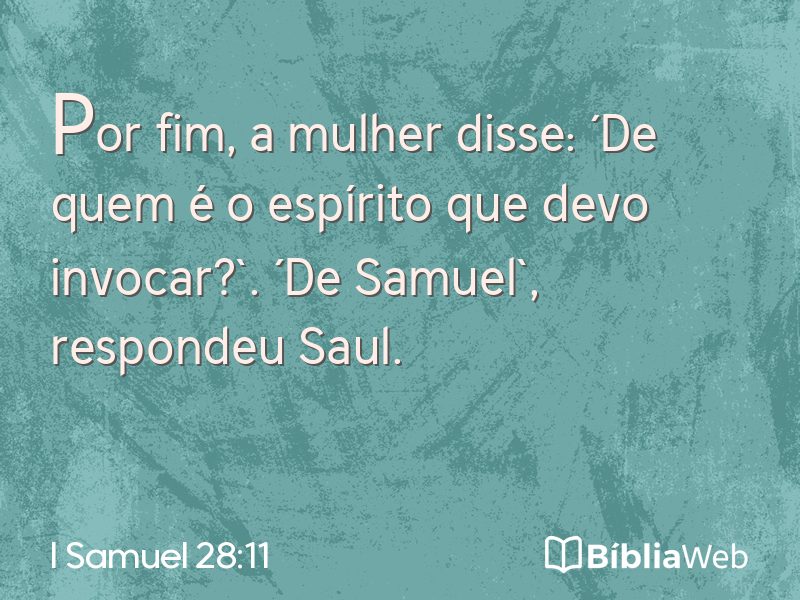 I Samuel 28:11 em imagem para compartilhar