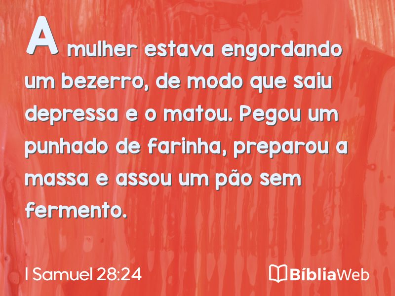 I Samuel 28:24 em imagem para compartilhar