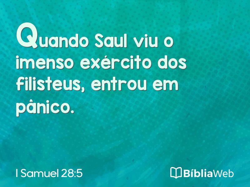 I Samuel 28:5 em imagem para compartilhar