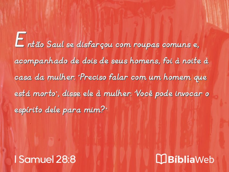 I Samuel 28:8 em imagem para compartilhar