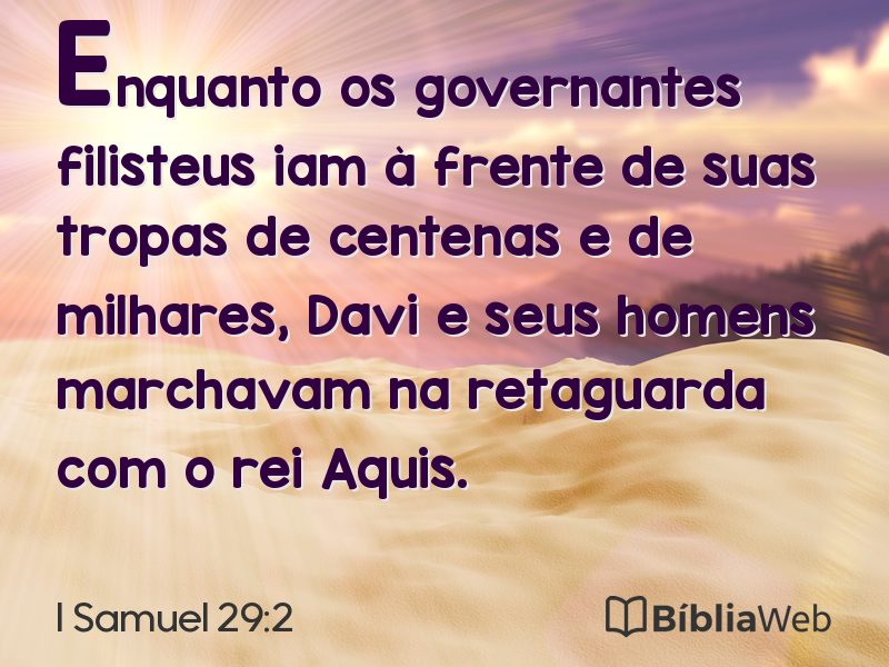 I Samuel 29:2 em imagem para compartilhar