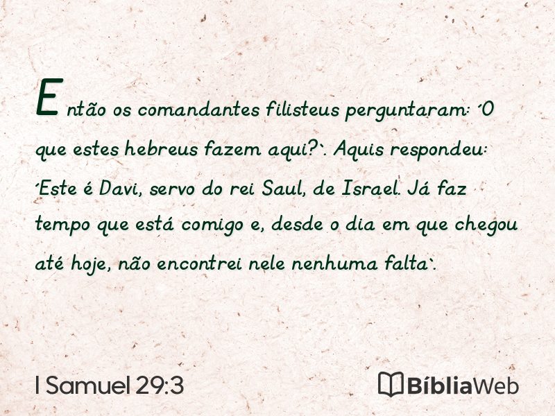 I Samuel 29:3 em imagem para compartilhar