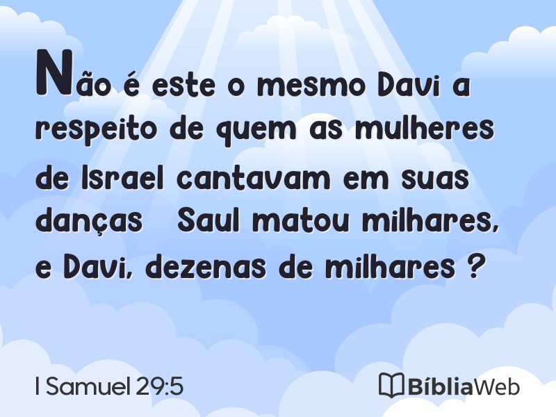 I Samuel 29:5 em imagem para compartilhar