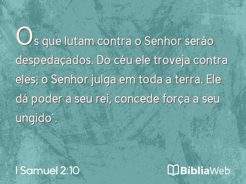 I Samuel 2:10 em imagem para compartilhar