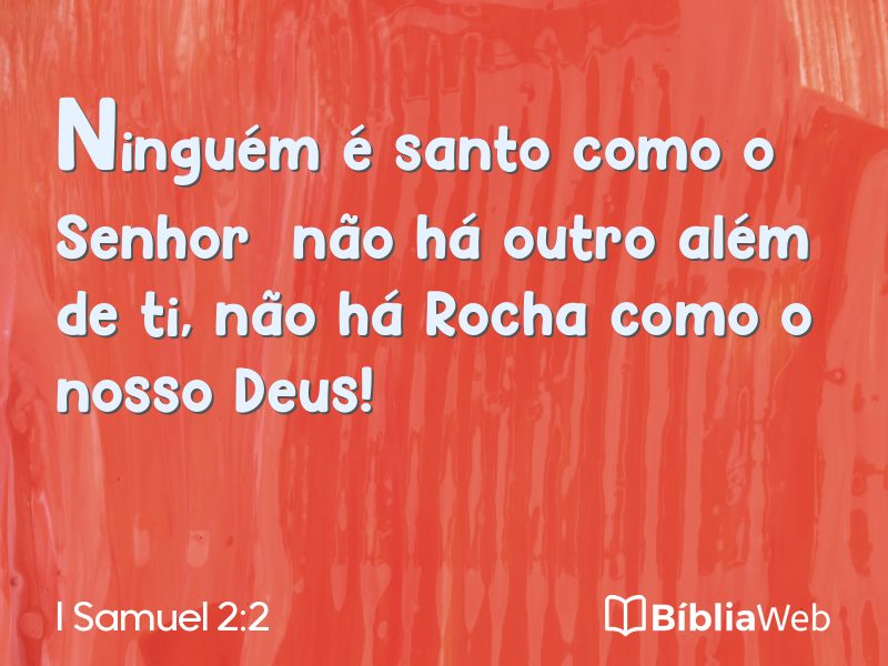 I Samuel 2:2 em imagem para compartilhar