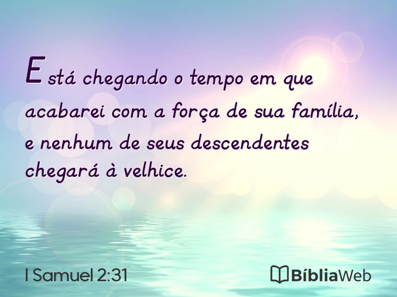 I Samuel 2:31 em imagem para compartilhar